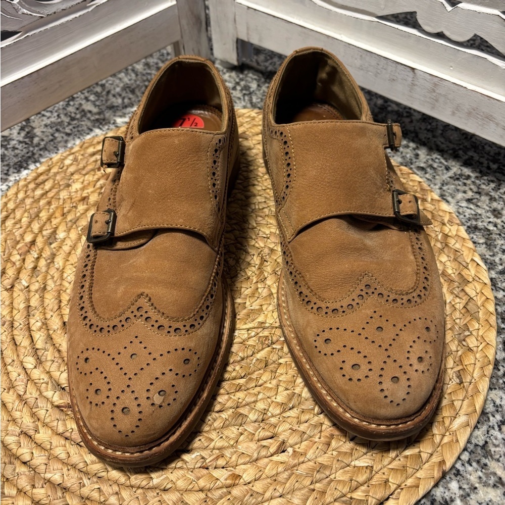 Aldo Men's Brown Brogue Oxfords - Picture 2 of 13